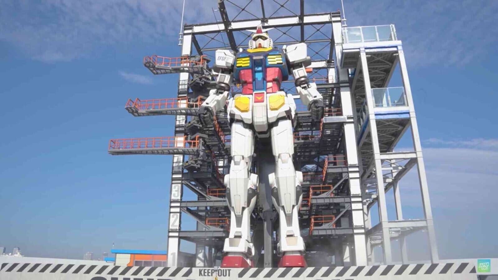 WOW!! Gundam Raksasa Kini Memamerkan Lebih Banyak Gerakan Dalam Video Barunya