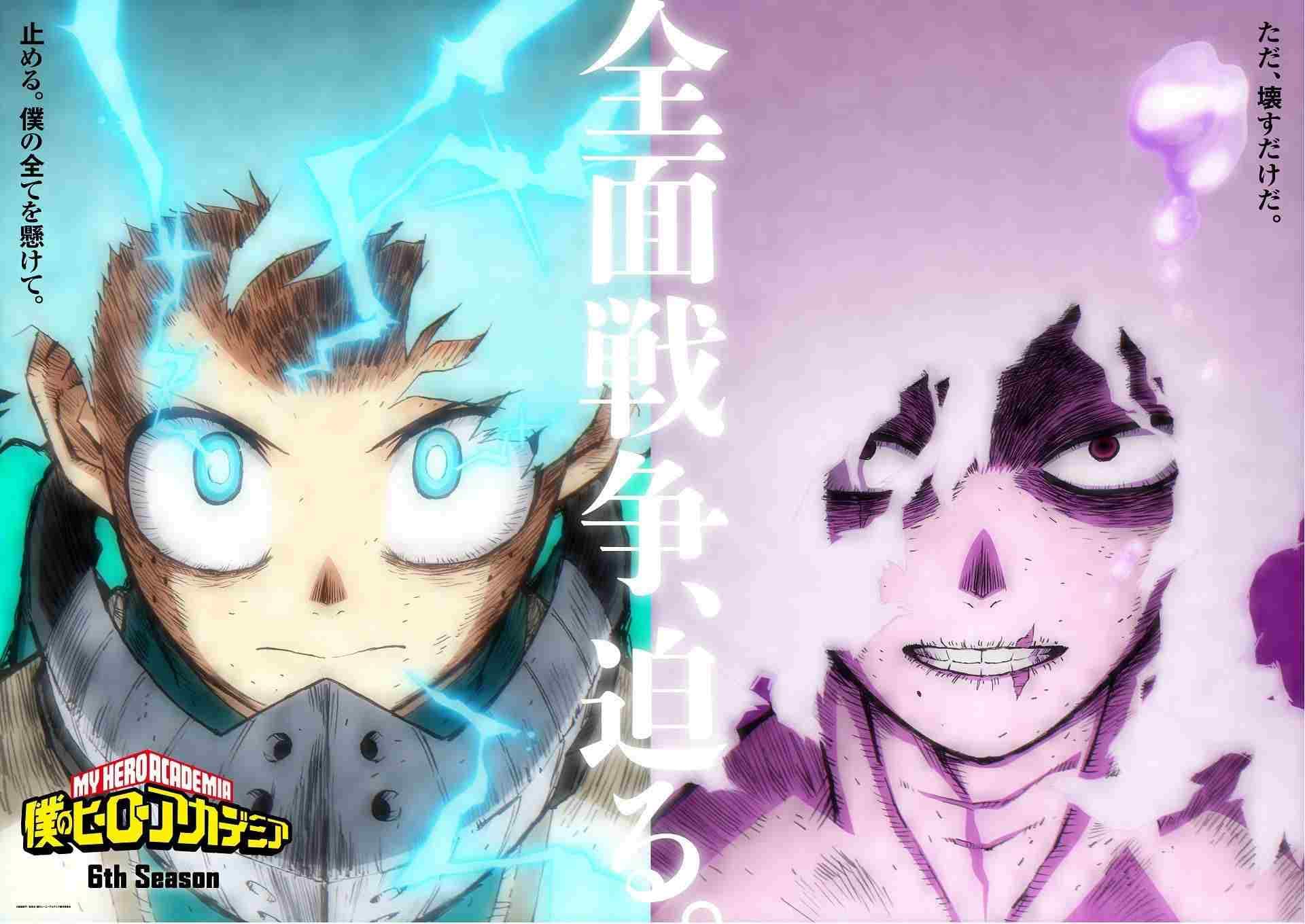 Visual My Hero Academia Season 6 Menonjolkan Deku dan Shigaraki