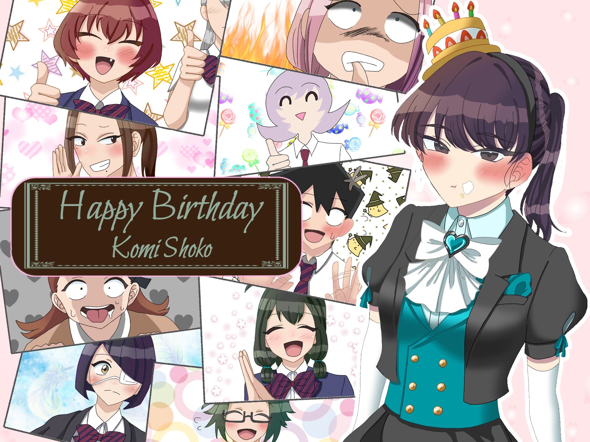 Komi-san wa, Komyushou Desu merayakan ulang tahun Shouko Komi