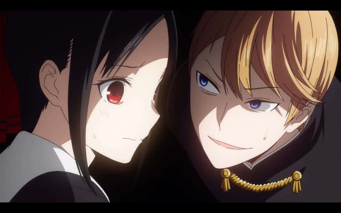 Kaguya dan Miyuki membawakan OST Opening Season Pertama Kaguya-sama: Love is War