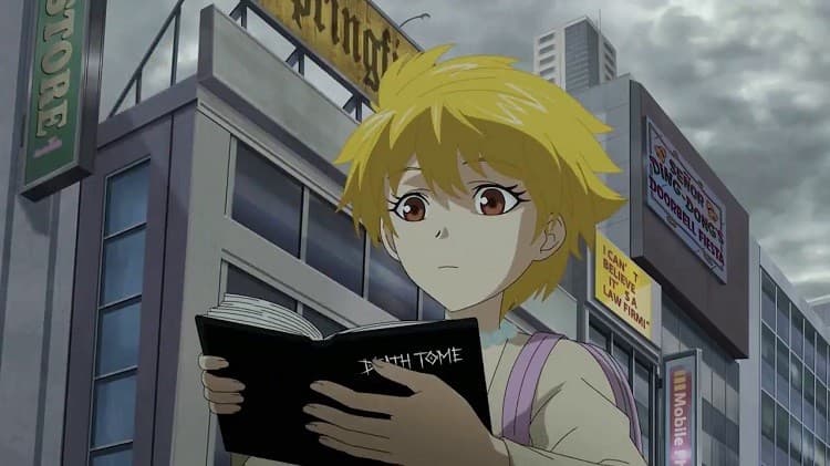 Anime The Simpsons menampilkan sebuah pratinjau parodi dari Anime Death Note