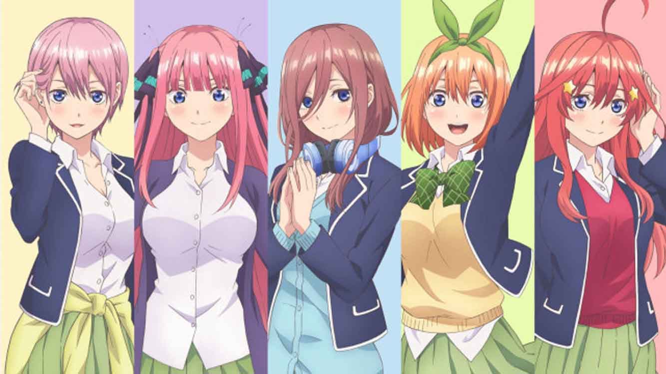 Anime Gotoubun no Hanayome spesial akan datang pada bulan September