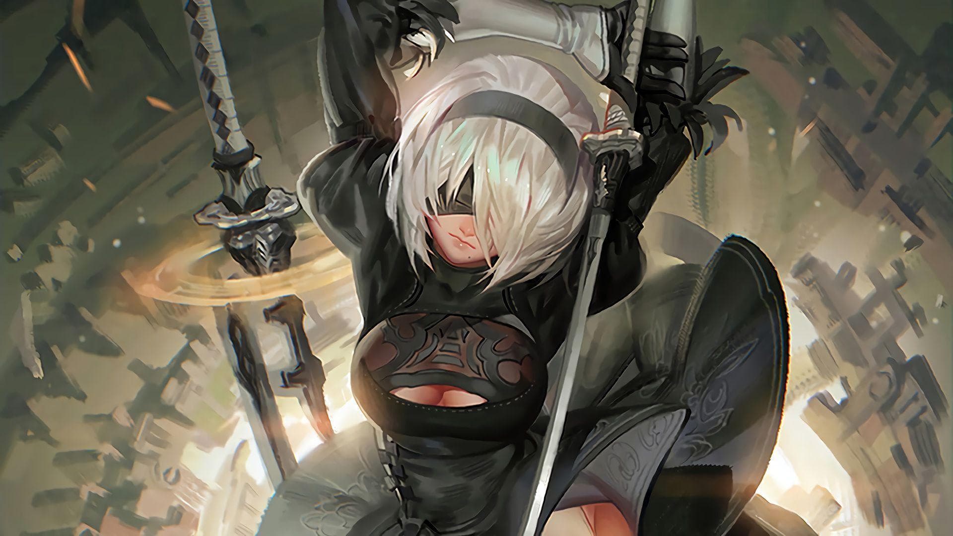 Cosplayer Dari Rusia dengan Cosplay 2B Dari NieR: Automata Yang Sangat Detail