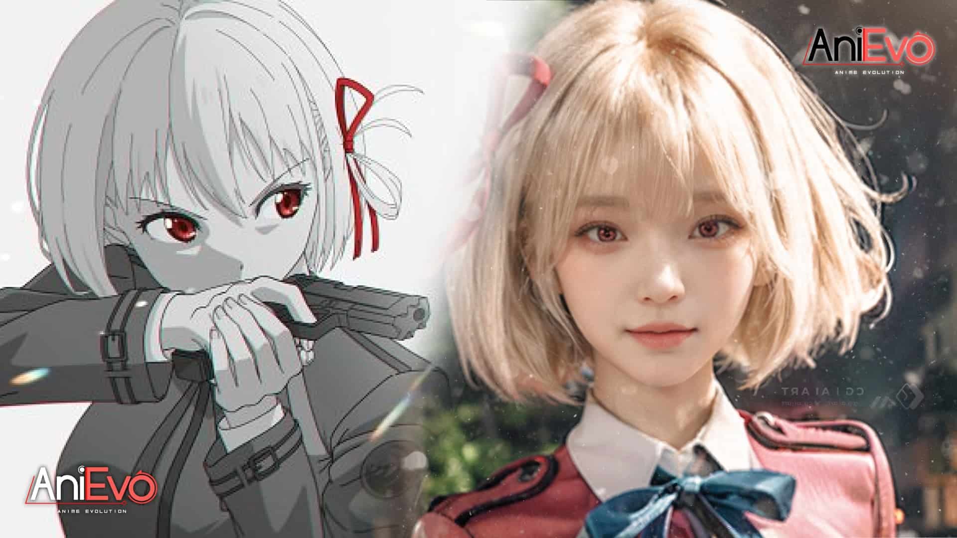 AI Membuat Waifu Chisato Nishikigi Dari Lycoris Recoil Terlihat Nyata
