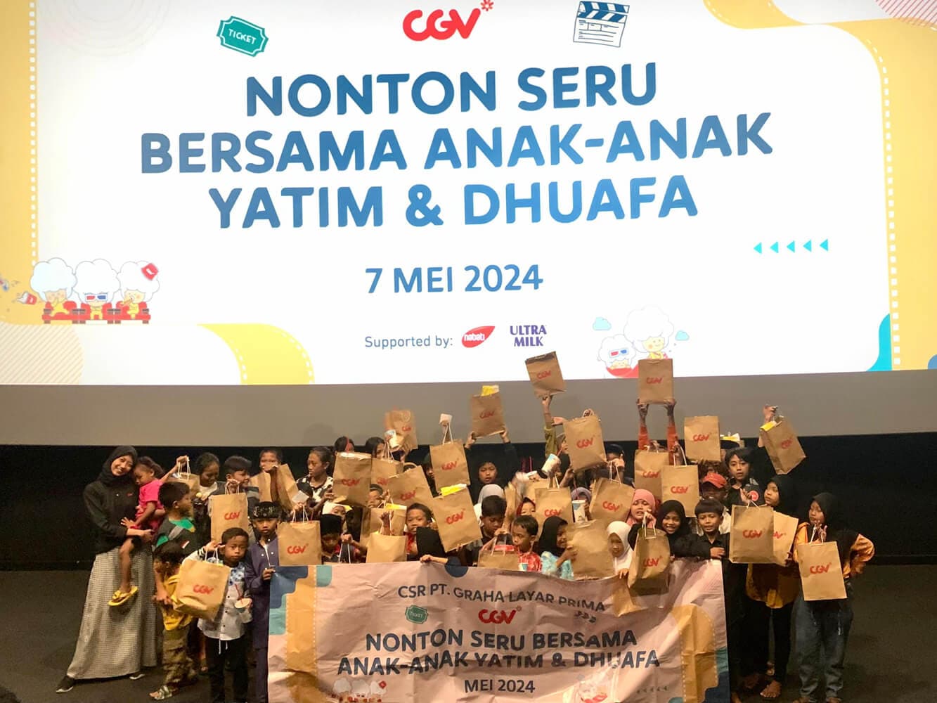 CGV Cinemas Berikan Kenangan Manis Untuk Anak Yatim & Dhuafa Ajak Nonton Seru di 5 Kota