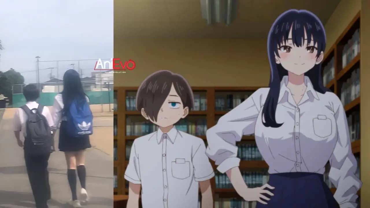 Foto Viral Remaja dengan Perbedaan Tinggi Badan Bikin Netizen Ingat Anime “Boku no Kokoro no Yabai Yatsu"!