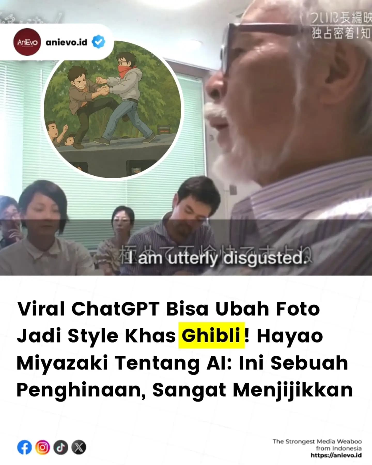 OpenAI Bikin Heboh! AI Sekarang Bisa Tiru Gaya Studio Ghibli, Tapi Hayao Miyazaki Tetap Anti AI!