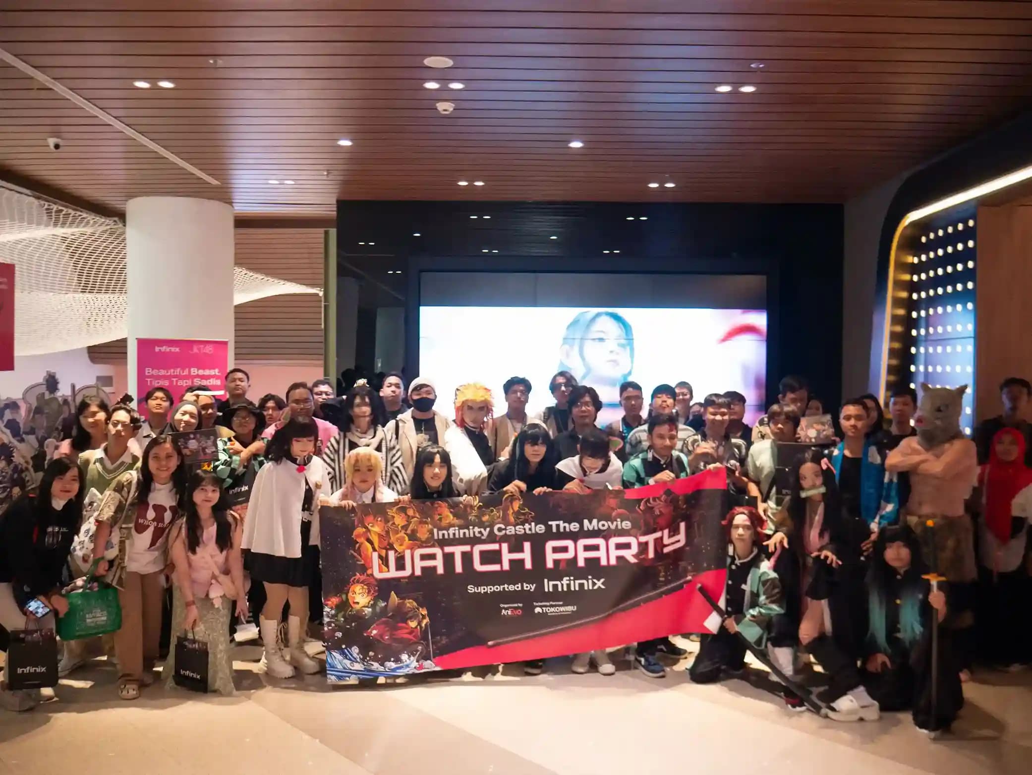 Potret Keseruan Nobar Kimetsu no Yaiba Bareng AniEvo ID Supported by Infinix: Pecah Banget!