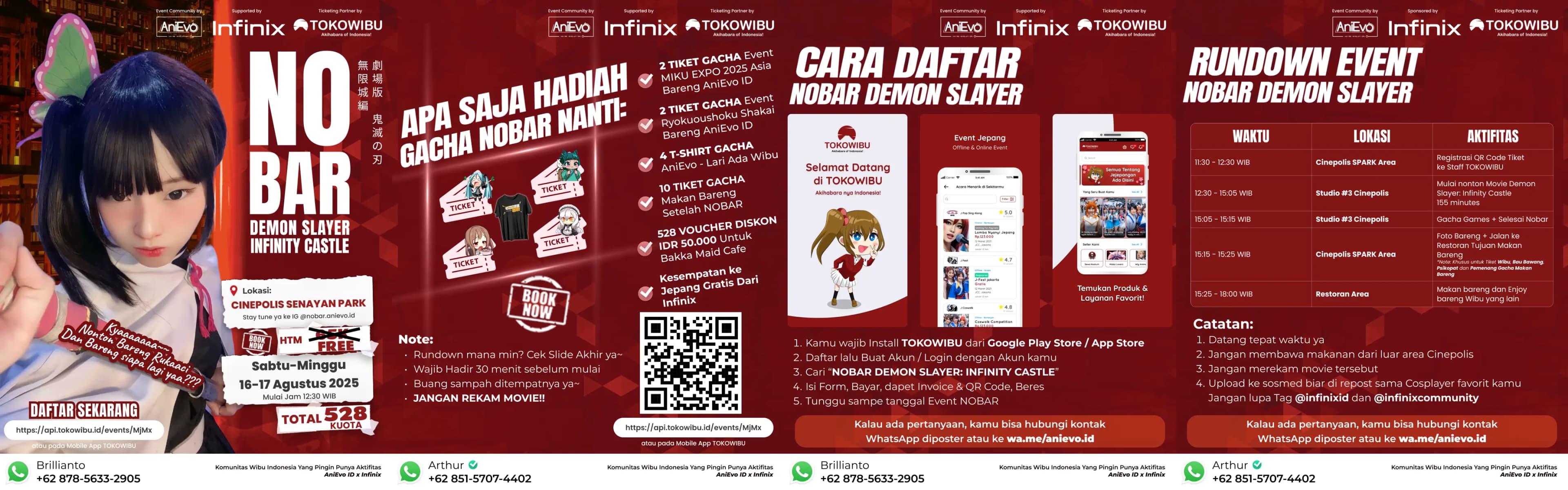 NOBAR Demon Slayer: Infinity Castle di Cinepolis SPARK Bareng Komunitas AniEvo ID, Supported by Infinix!