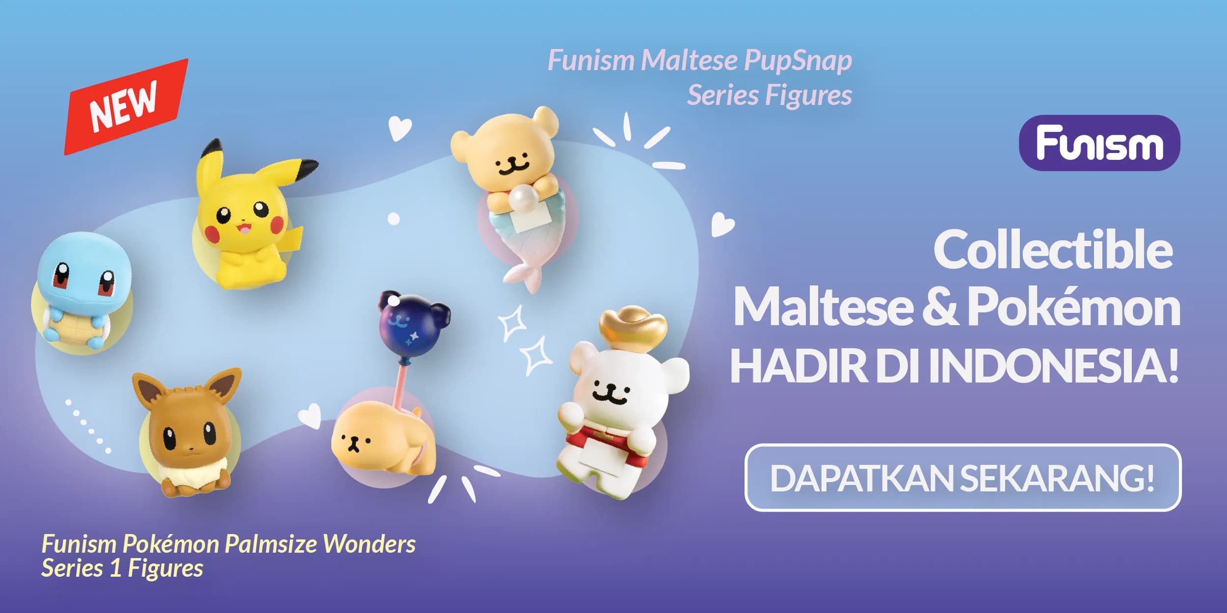 Funism Pokémon sama Maltese Edisi Baru Sudah Rilis di Indo, Figur Imutnya Bikin Ketagihan!