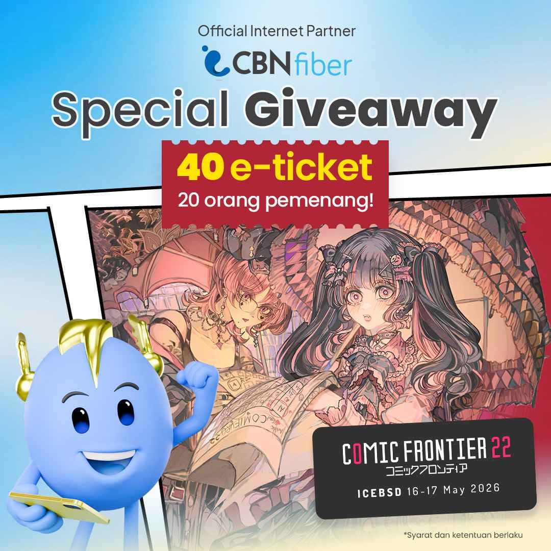 CBN Jadi Official ISP Partner Comic Frontier 22, Ada Face Painting & Tarot Reading Gratis!