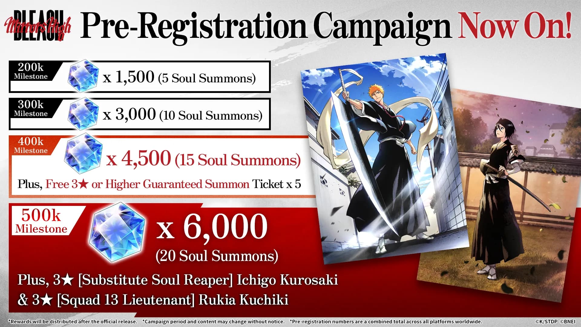 Game Mobile BLEACH Mirrors High Udah Lewatin 400 Ribu Pre-Registrasi