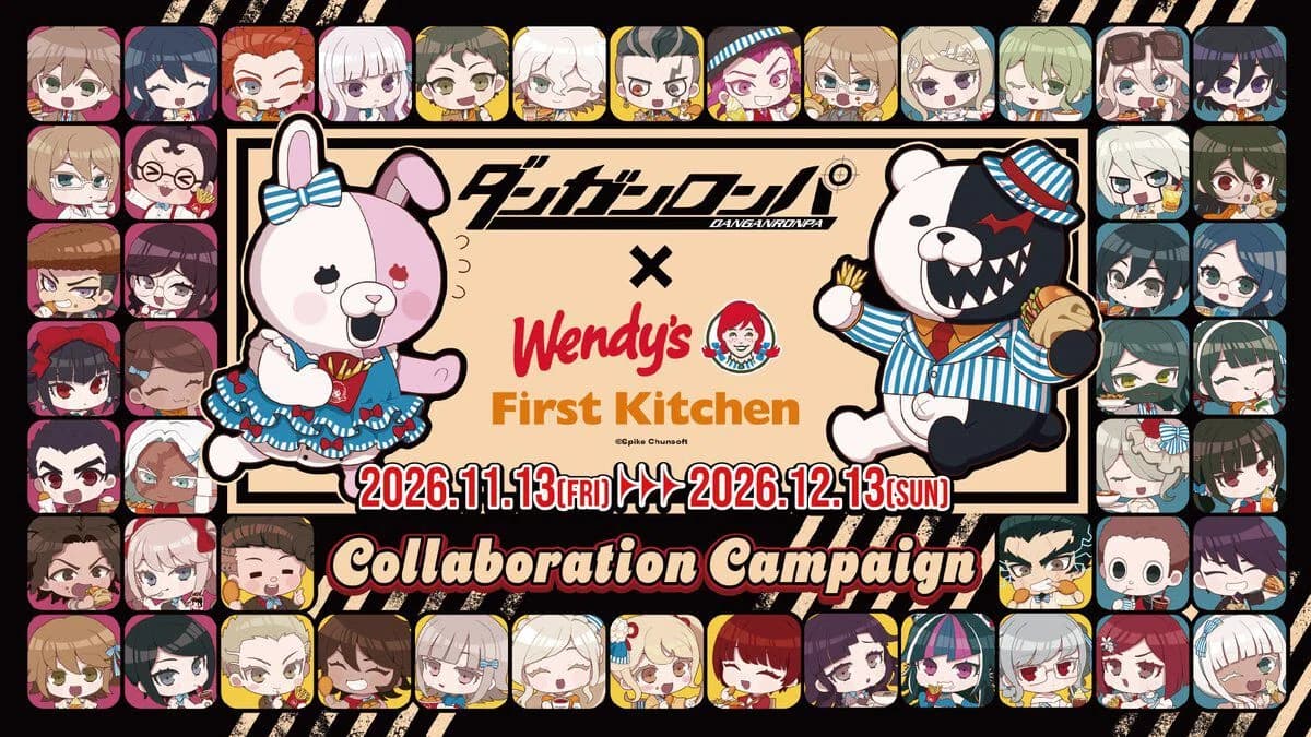 Danganronpa x Wendy's First Kitchen Collab Mulai 13 November!