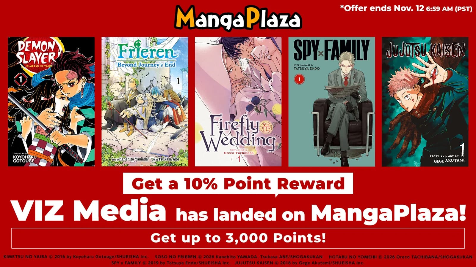 Manga VIZ Media Kini Hadir di MangaPlaza, Ada Bonus Poin!