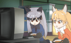 Poster Nissin no Donbei × Kemono Friends: Fukkura