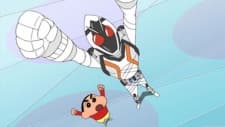Poster Kamen Rider Fourze × Crayon Shin-chan