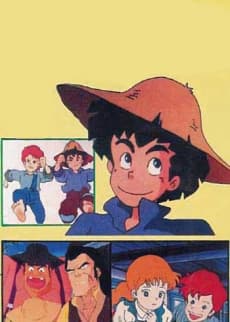 Poster Huckleberry Finn Monogatari