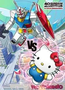 Poster Gundam vs Hello Kitty