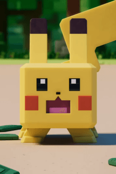 Poster Cube-Shaped Pokémon on Cubie Island?!