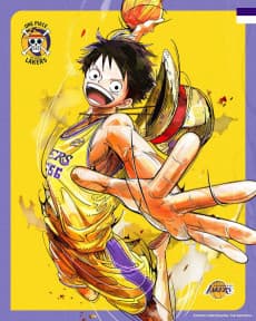 Poster LOS ANGELES LAKERS x ONE PIECE
