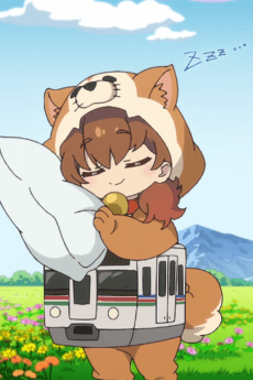 Poster Wan Wan Train Doko e Iku?