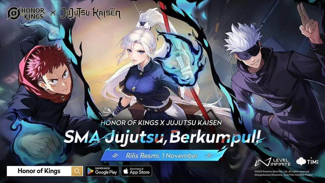 Cara Gampang Dan Murah Dapetin Skin Gojo dan Yuji di Event Kolaborasi Honor of Kings x Jujutsu Kaisen!