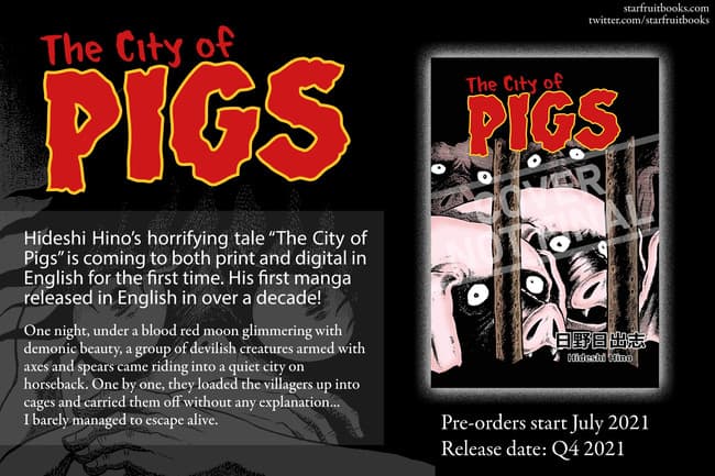 Star Fruit Books Berlisensi Manga Horor Hideshi Hino, The City of Pigs