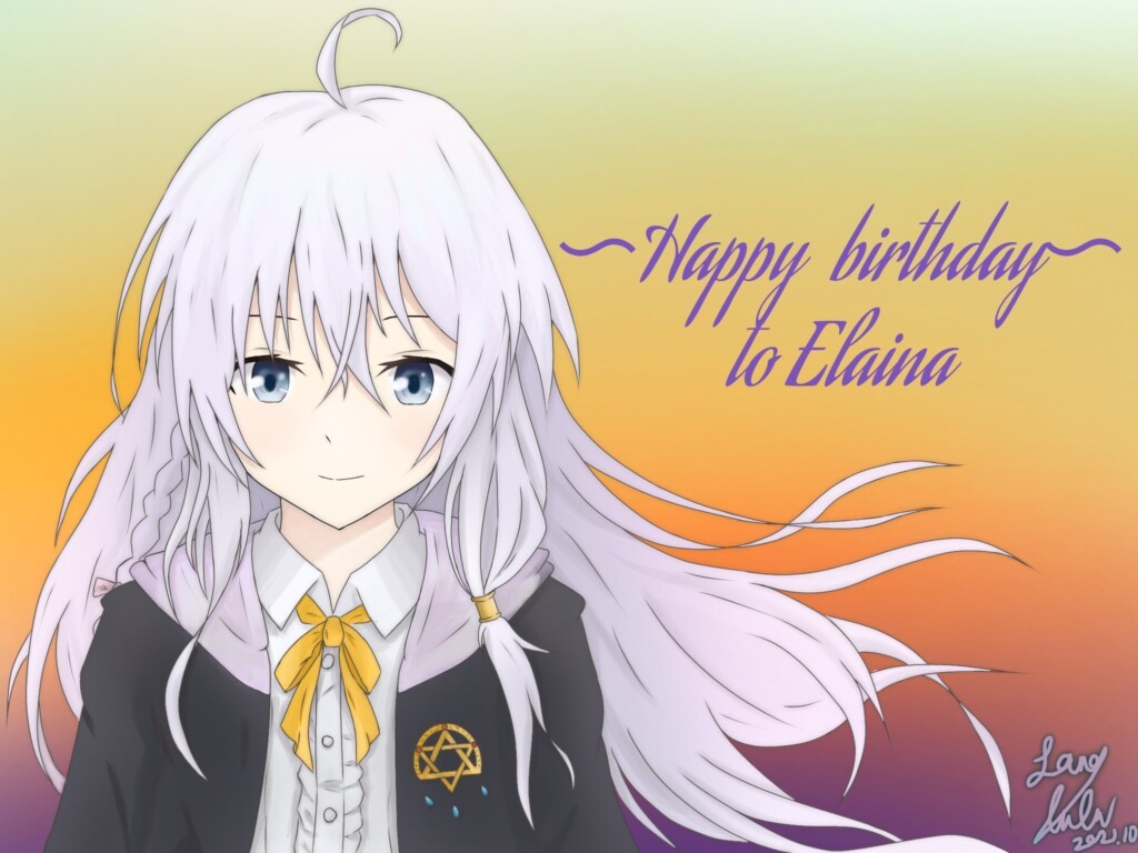 Majo no Tabitabi merayakan ulang tahun Elaina