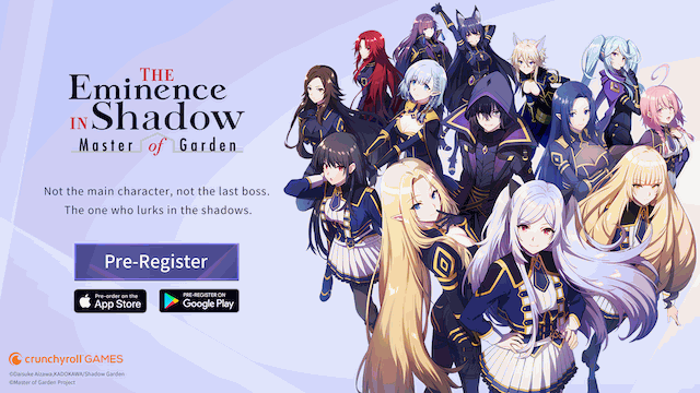 via Crunchyroll Anime Game Dari The Eminence in Shadow Sudah Bisa Pre-Register.